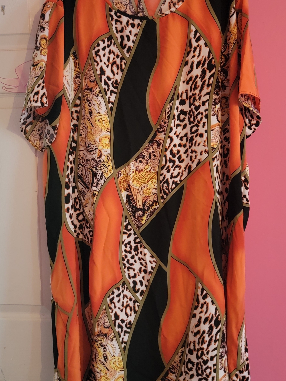 Orange Leopard Dress